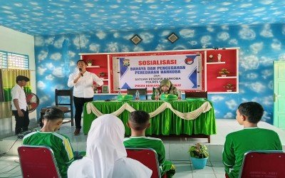 Cegah Penyalahgunaan Narkoba di Kalangan Pelajar, Kasat Resnarkoba Polres Sinjai Tegaskan: Jangan Pernah Mencoba