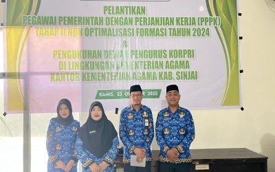 Dua PTK MAN 1 Sinjai Resmi DiLantik Sebagai PPPK Kemenag Sinjai, Ikuti Sumpah Jabatan Dari Jakarta